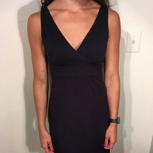Navy blue cotton dress
